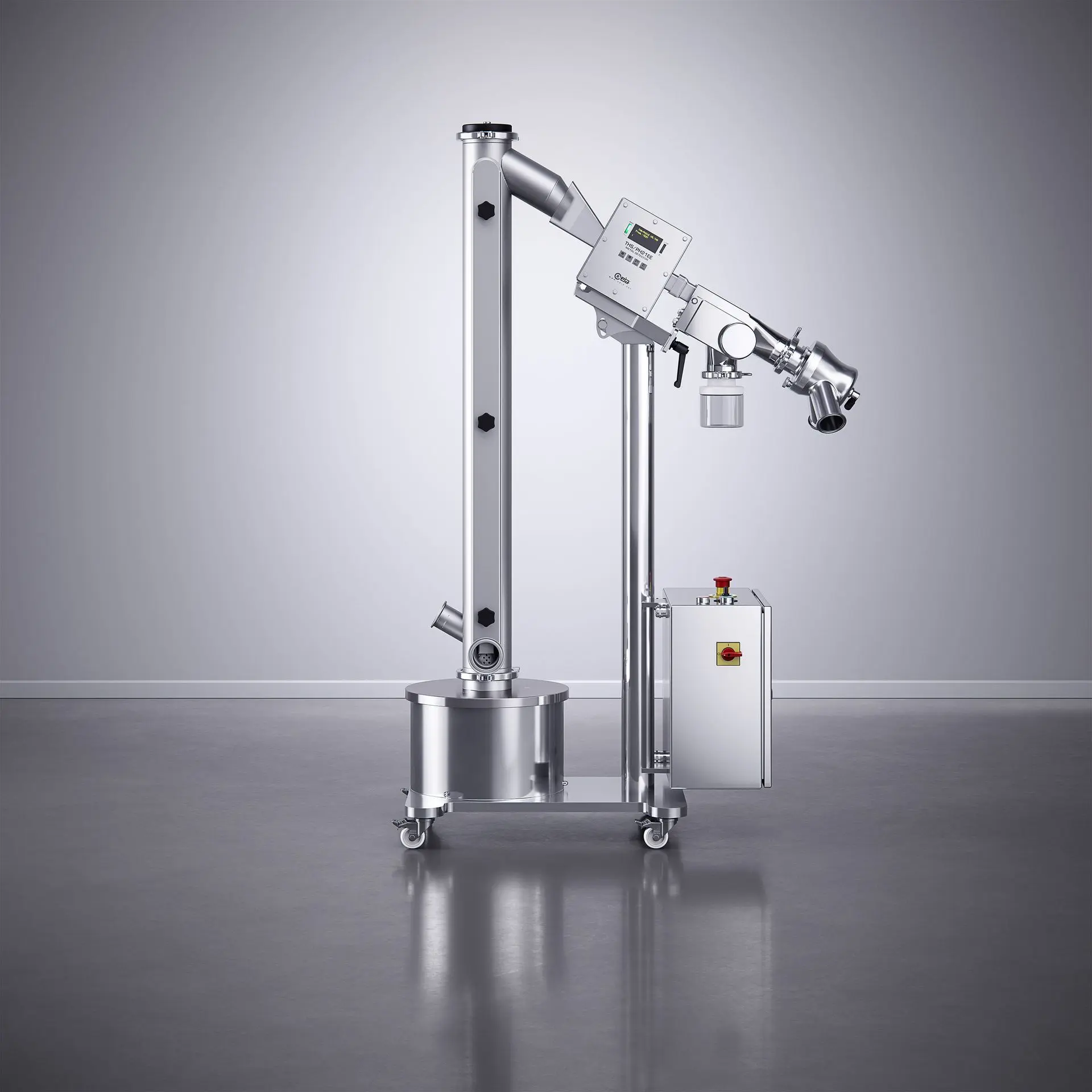 Capsule polisher with manual diverter